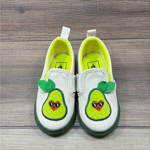 Vans Kids Avocado Slip-On Sneakers - Green & White